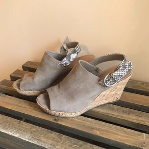 Universal Thread | Suede and Cork Wedge Sandals